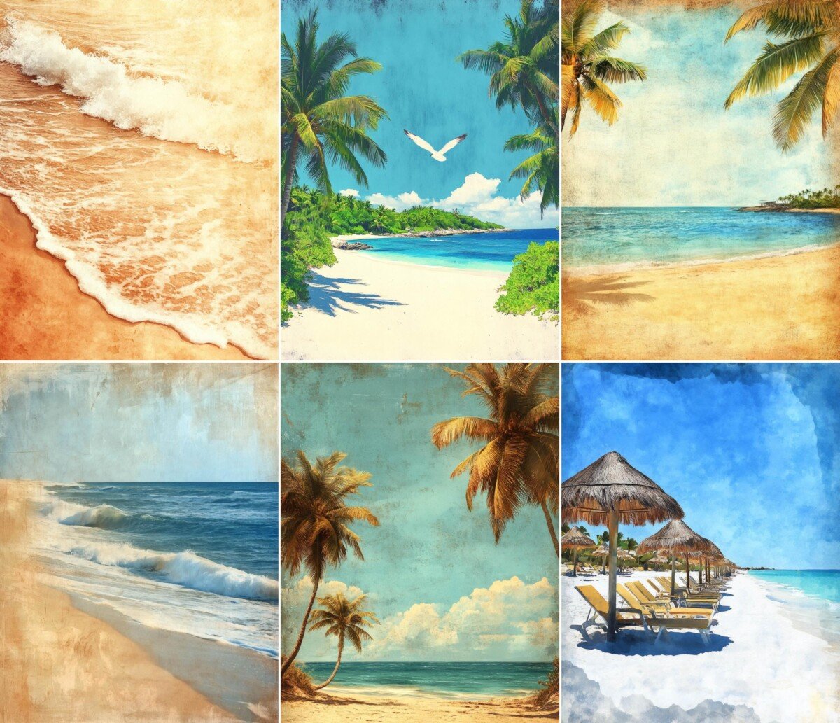 beach – 48 Beach Junk Journal Pages
