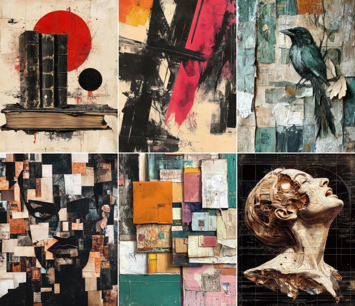 dark – 84 Dark Academia Junk Journal Pages