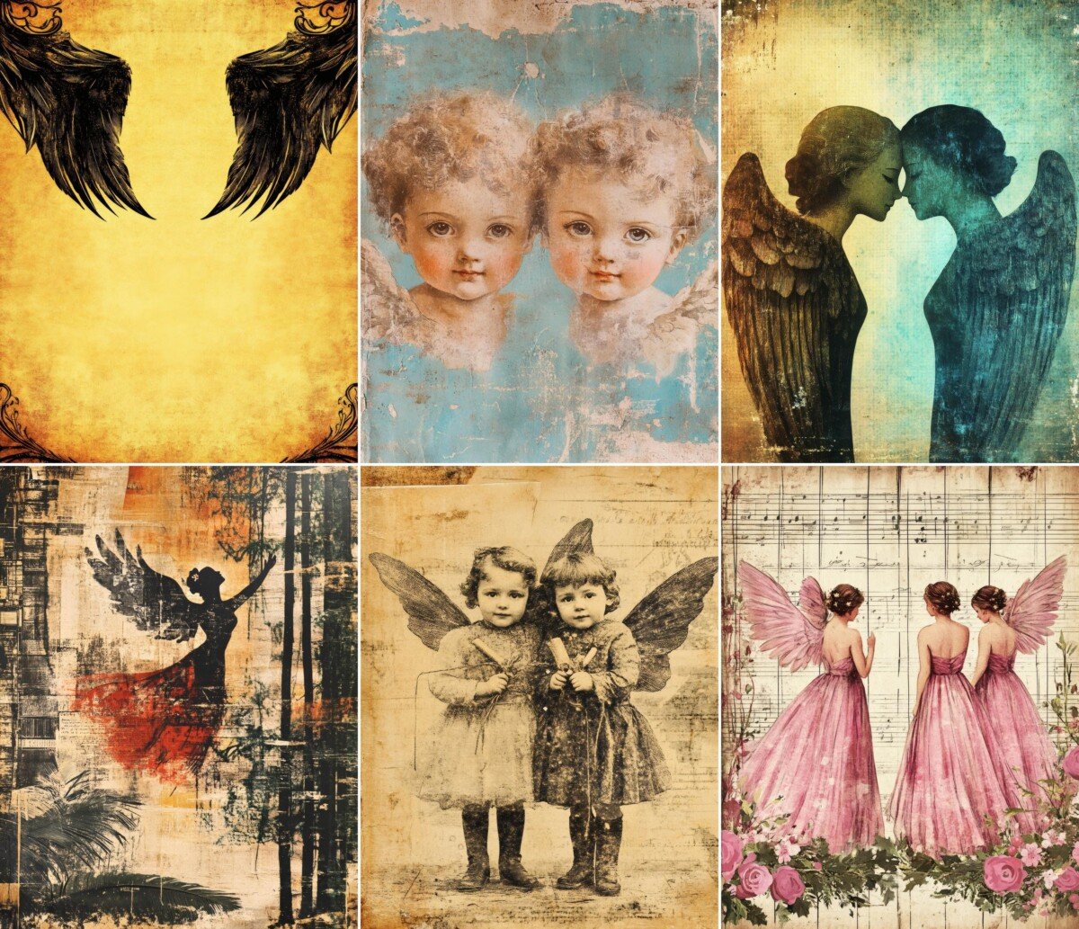 christmas – 54 Christmas Angels Journal Pages