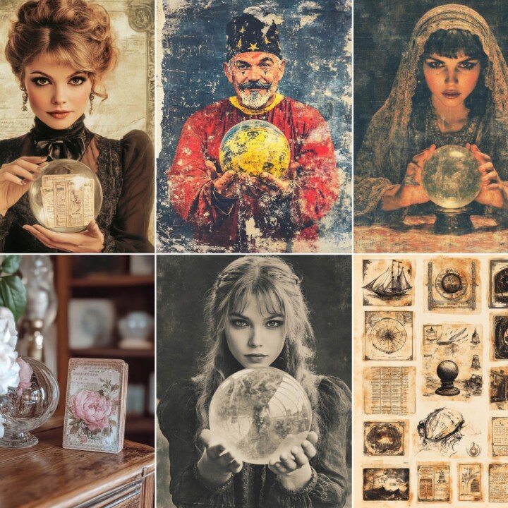 victorian – 60 Victorian Fortune Teller Junk Journal Pages