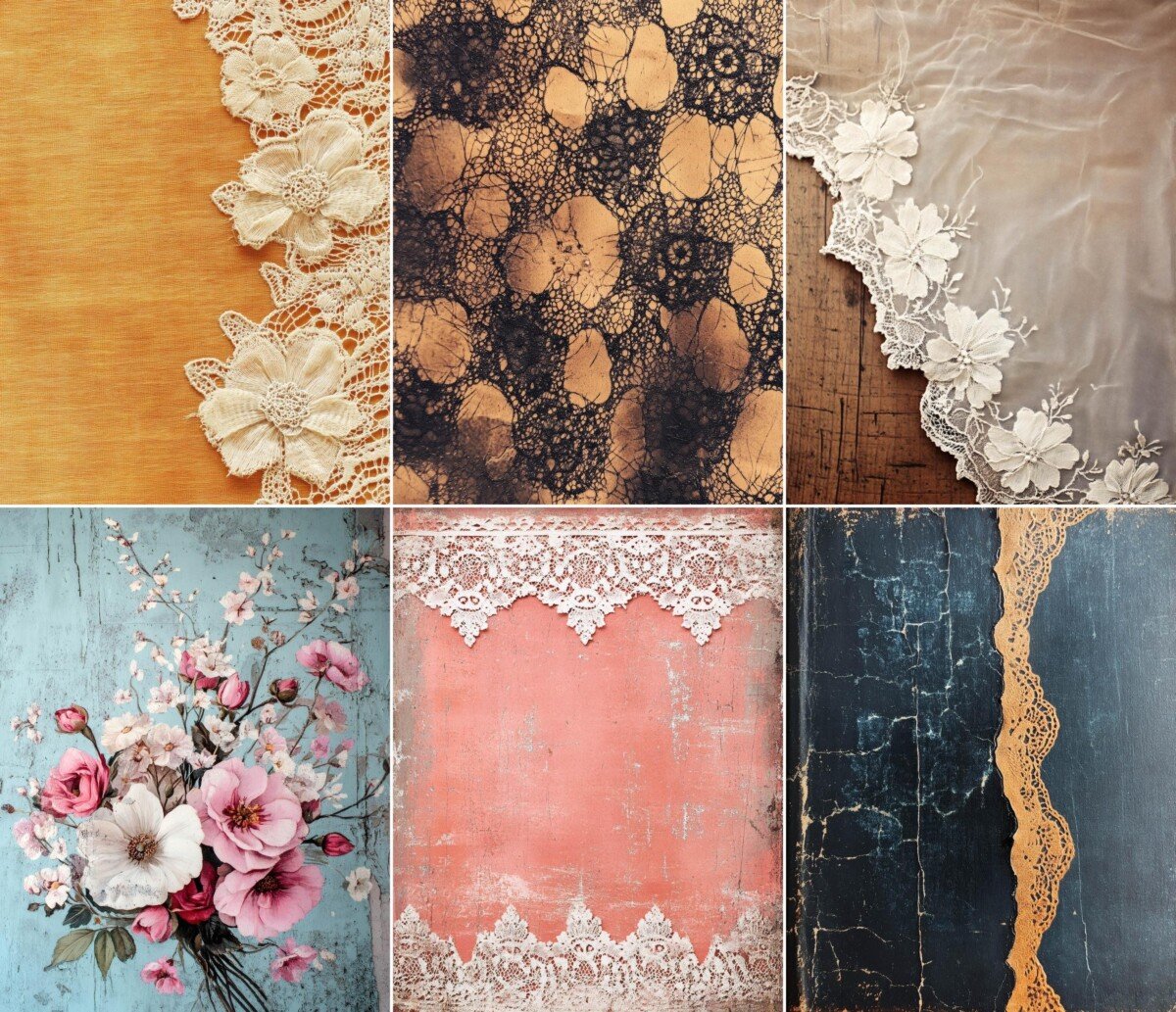 victorian – 56 Victorian Romance Lace Junk Journal Pages