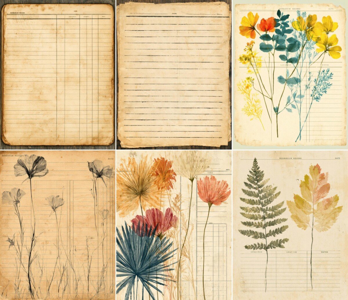 vintage preview 4 – Journal Pages