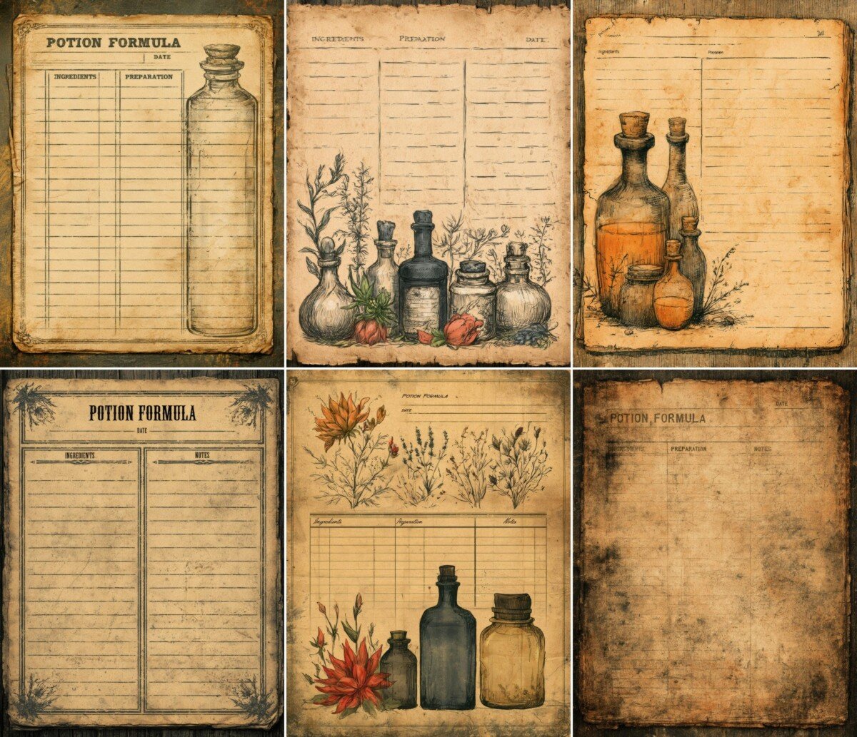potion preview 3 – Journal Pages
