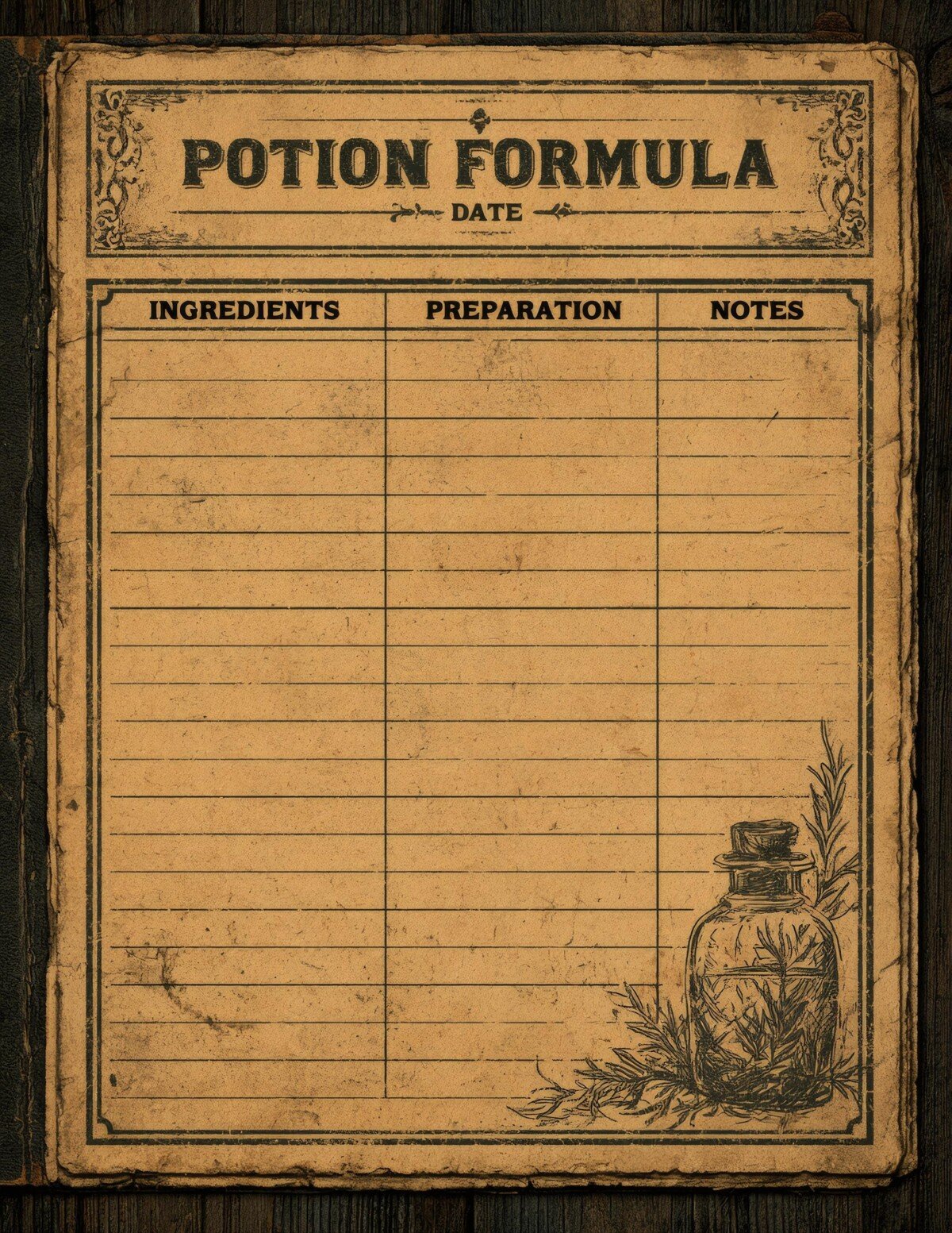 potion preview 7 – Journal Pages