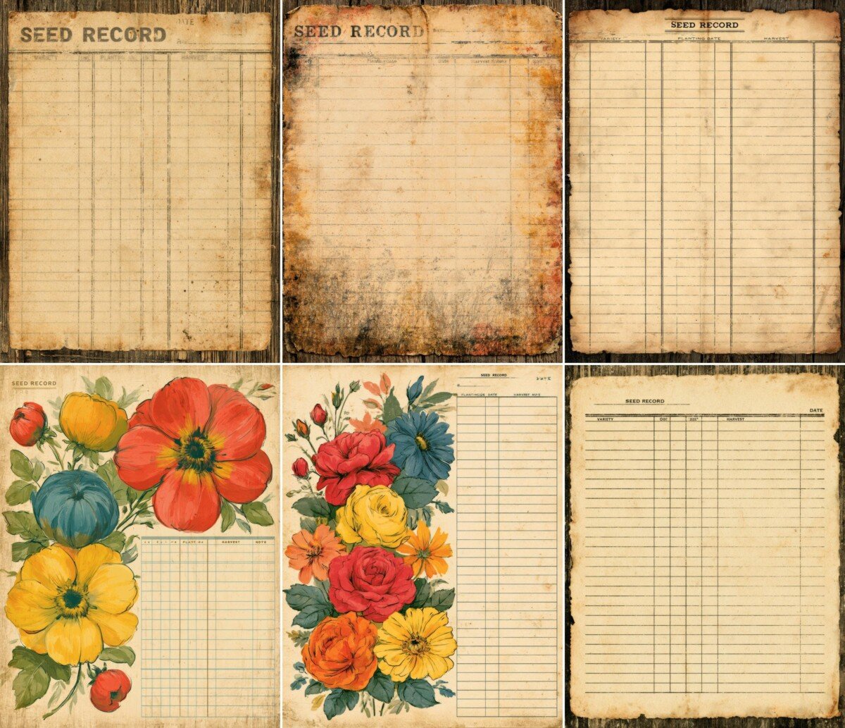 vintage preview 4 – Journal Pages