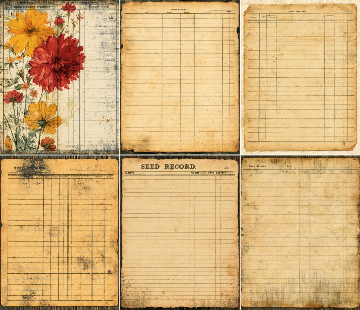 vintage preview 2 – Journal Pages