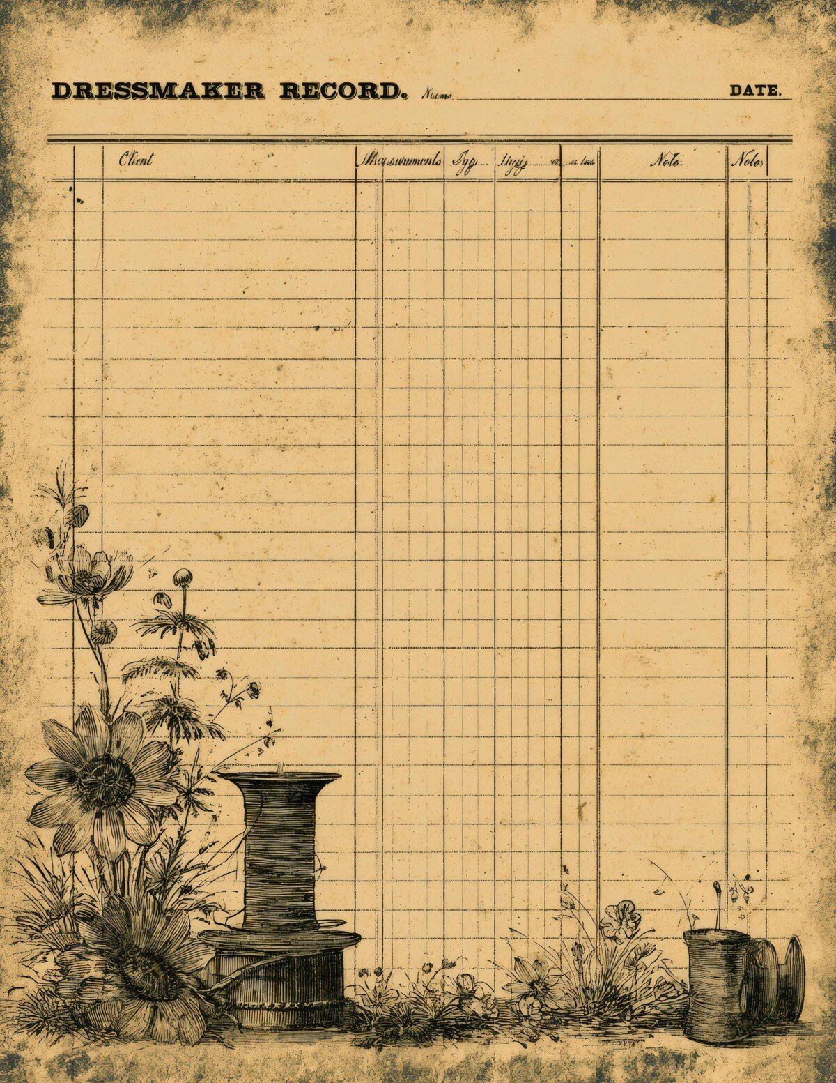vintage preview 5 – Journal Pages