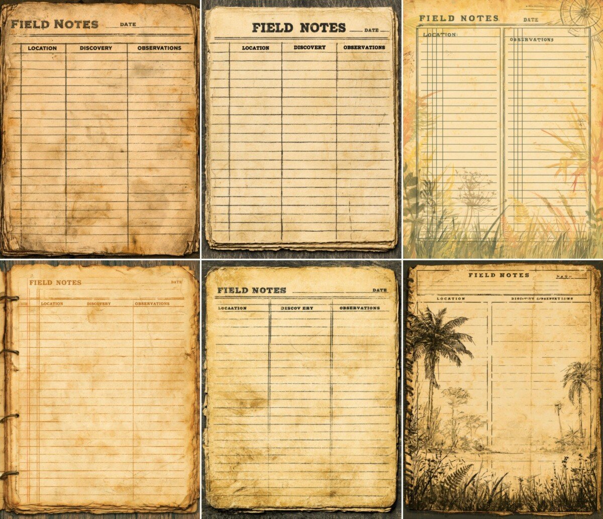 vintage preview 2 – Journal Pages