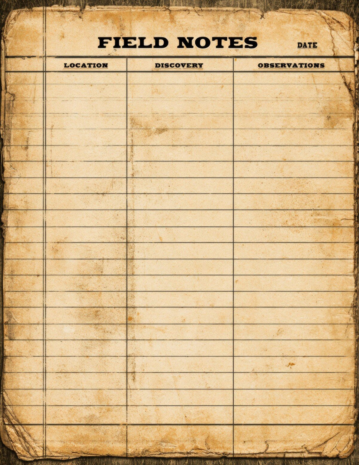 vintage preview 4 – Journal Pages