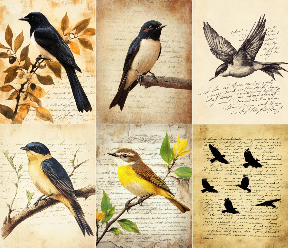 bird – 60 Bird Sanctuary Records Journal Pages