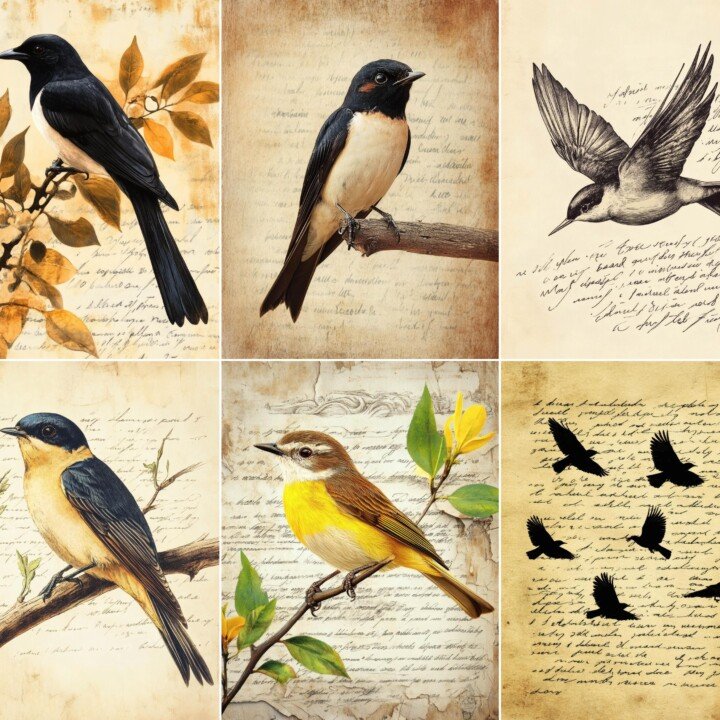 bird – 60 Bird Sanctuary Records Journal Pages