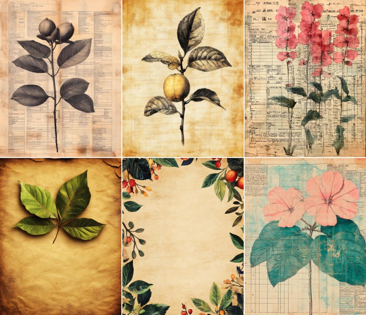 botanical preview 5 – Journal Pages