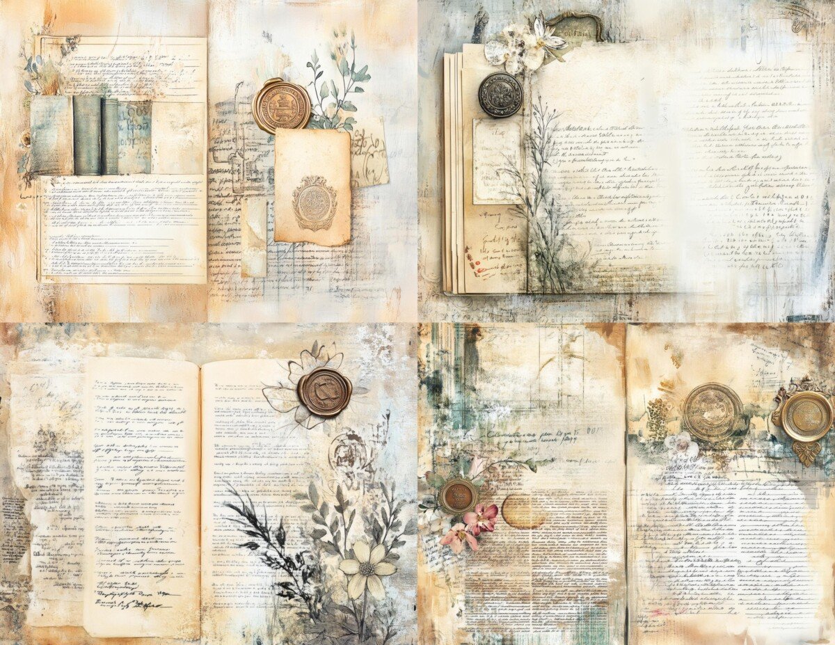 vintage preview 7 – Journal Pages
