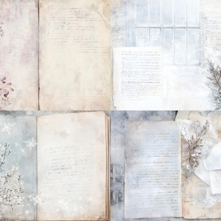vintage – Vintage Floral Junk Set 2 Pages