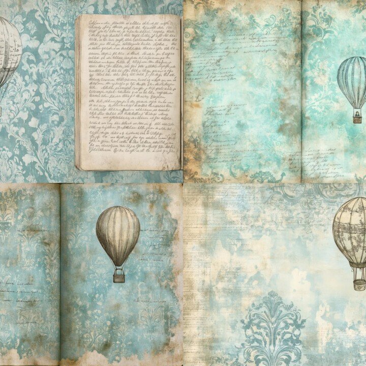 vintage – Vintage Hot Air Balloon Journal Pages