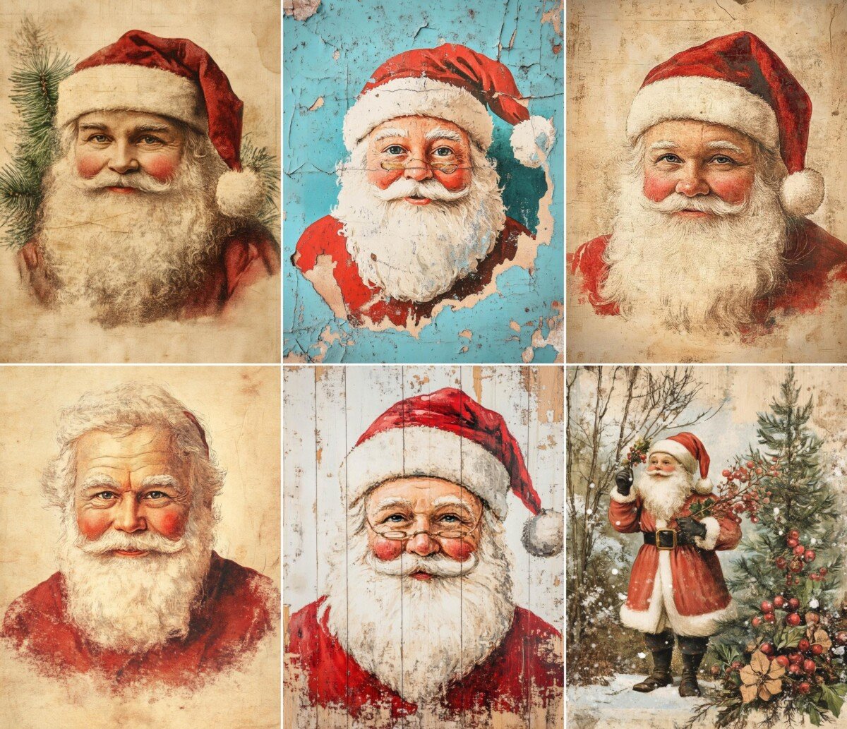 vintage – 55 Vintage Christmas Junk Journal Pages