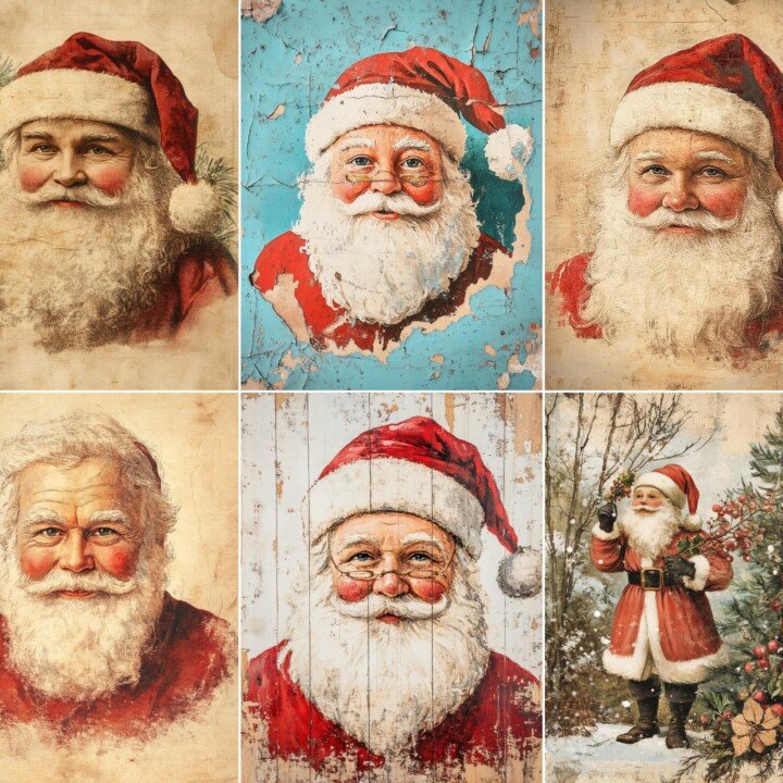 vintage – 55 Vintage Christmas Junk Journal Pages