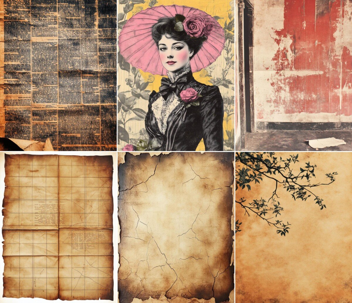 vintage – 51 Vintage Advertisement Junk Journal Pages