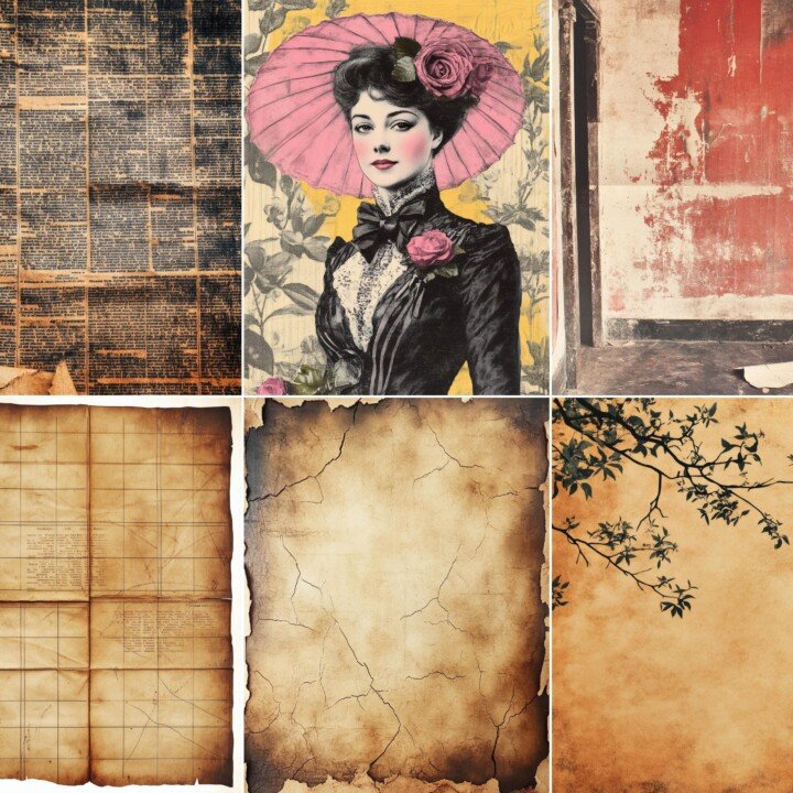vintage – 51 Vintage Advertisement Junk Journal Pages