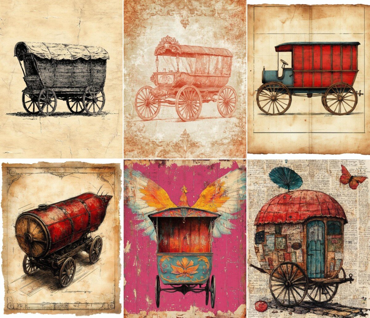 vintage preview 2 – Journal Pages