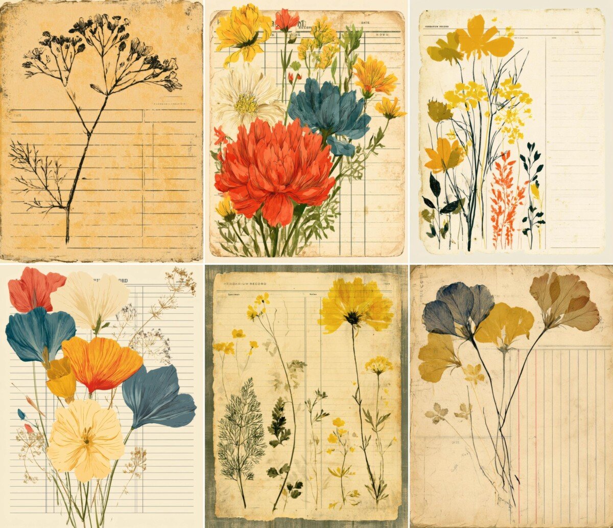 vintage preview 3 – Journal Pages