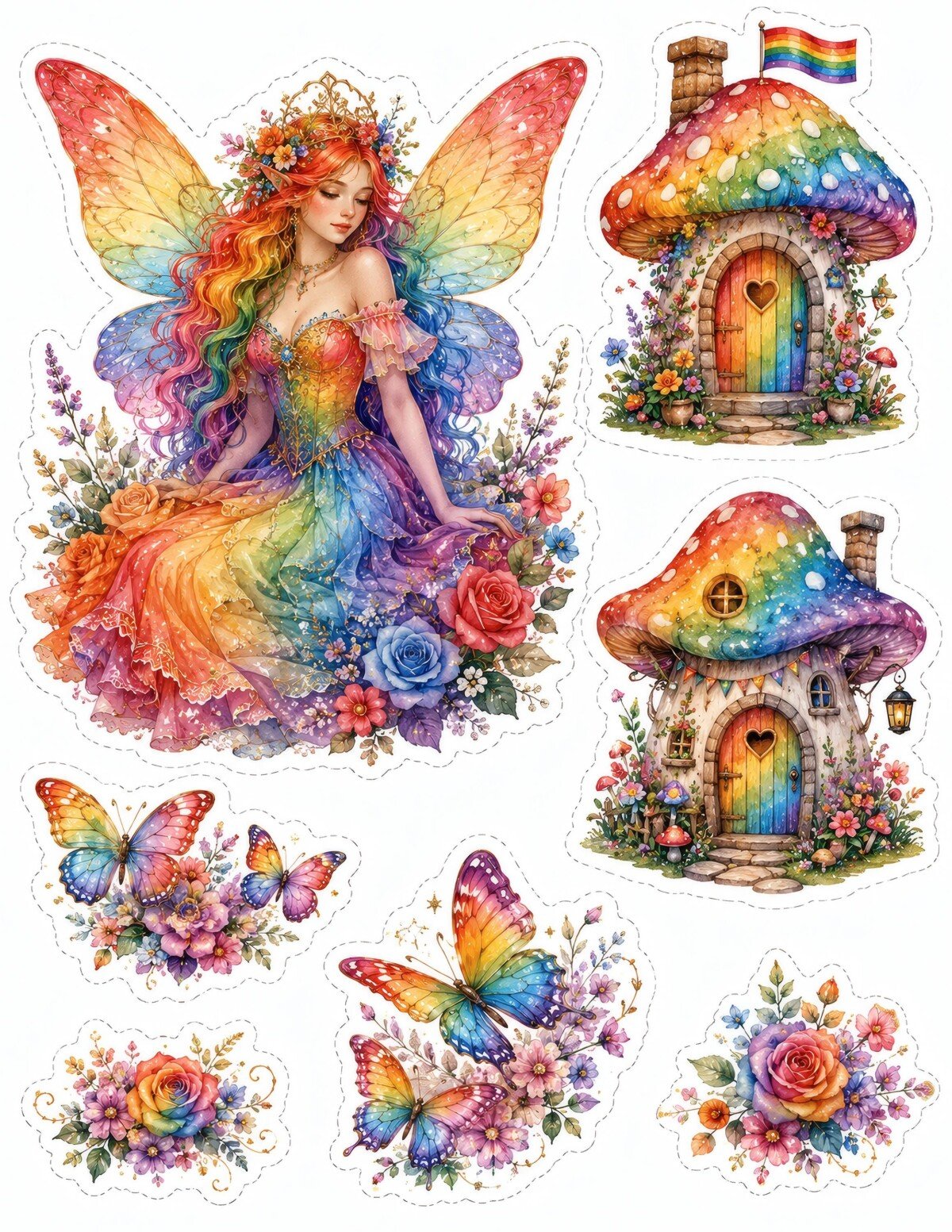 rainbow preview 8 – Fussy Cuts