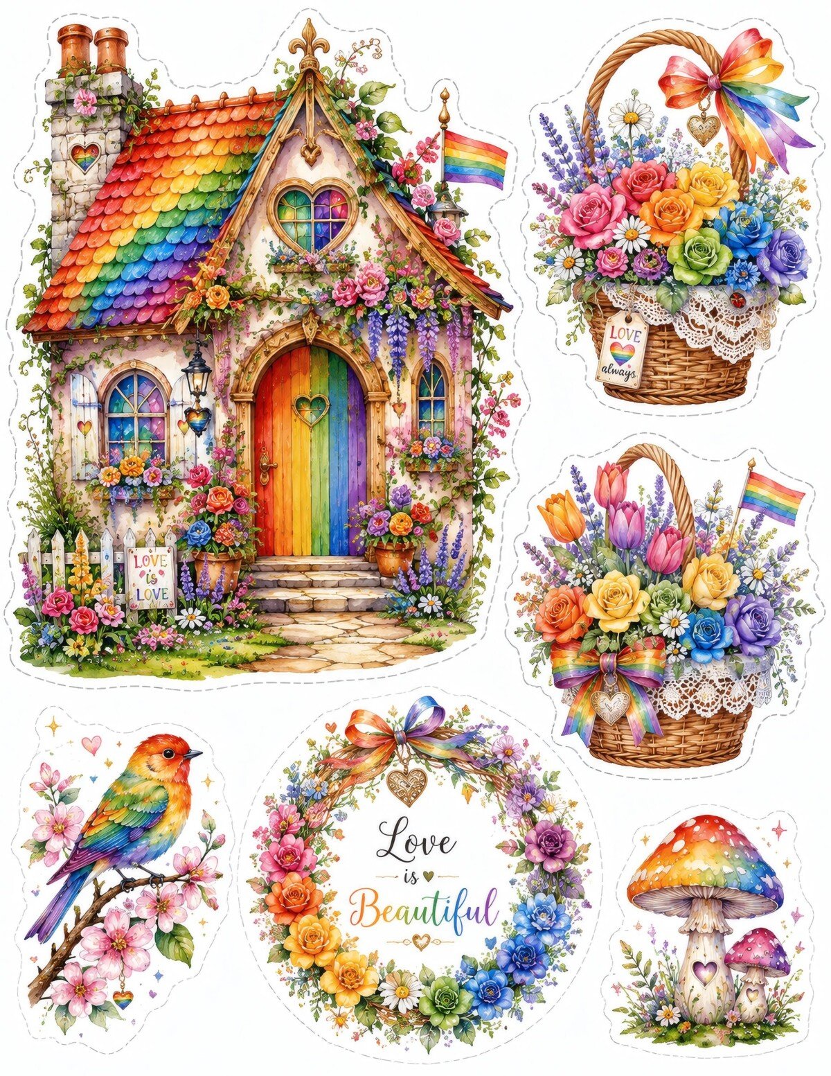 rainbow preview 9 – Fussy Cuts