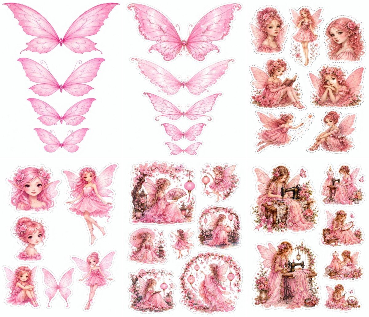 pink preview 5 – Fussy Cuts