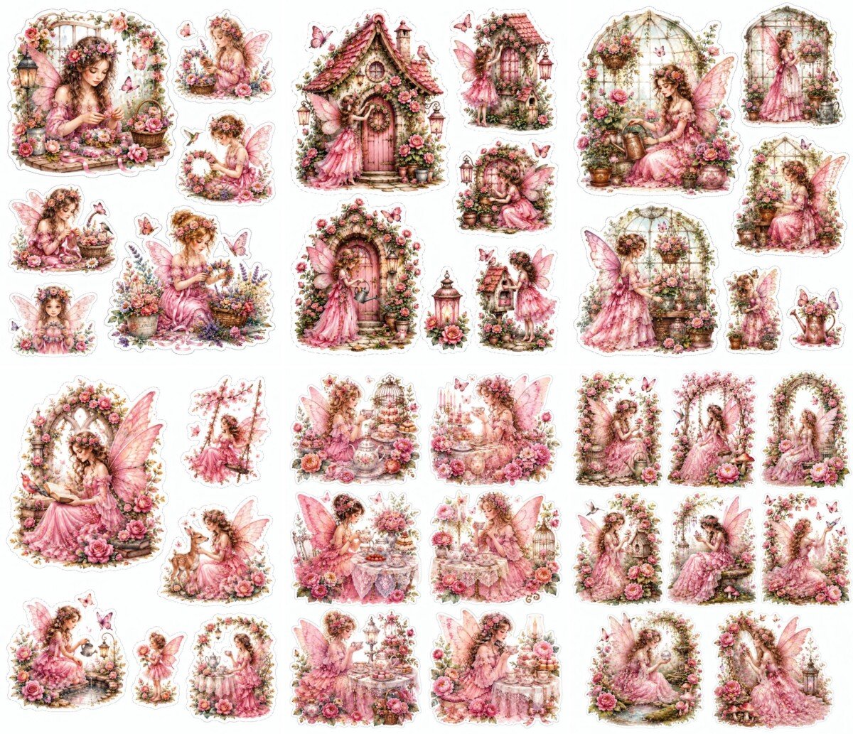 pink preview 2 – Fussy Cuts