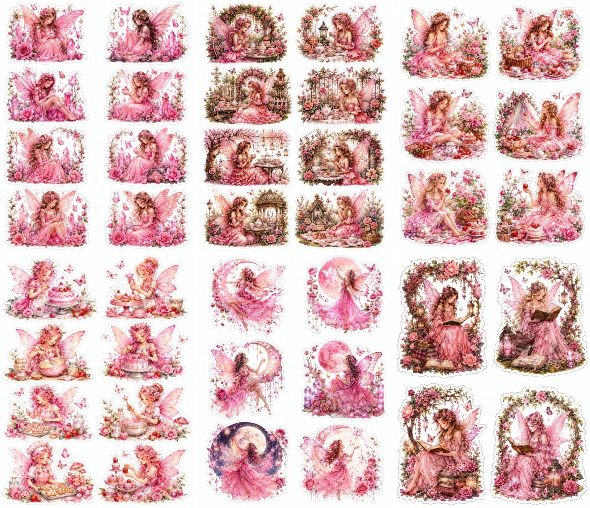 pink preview 7 – Fussy Cuts