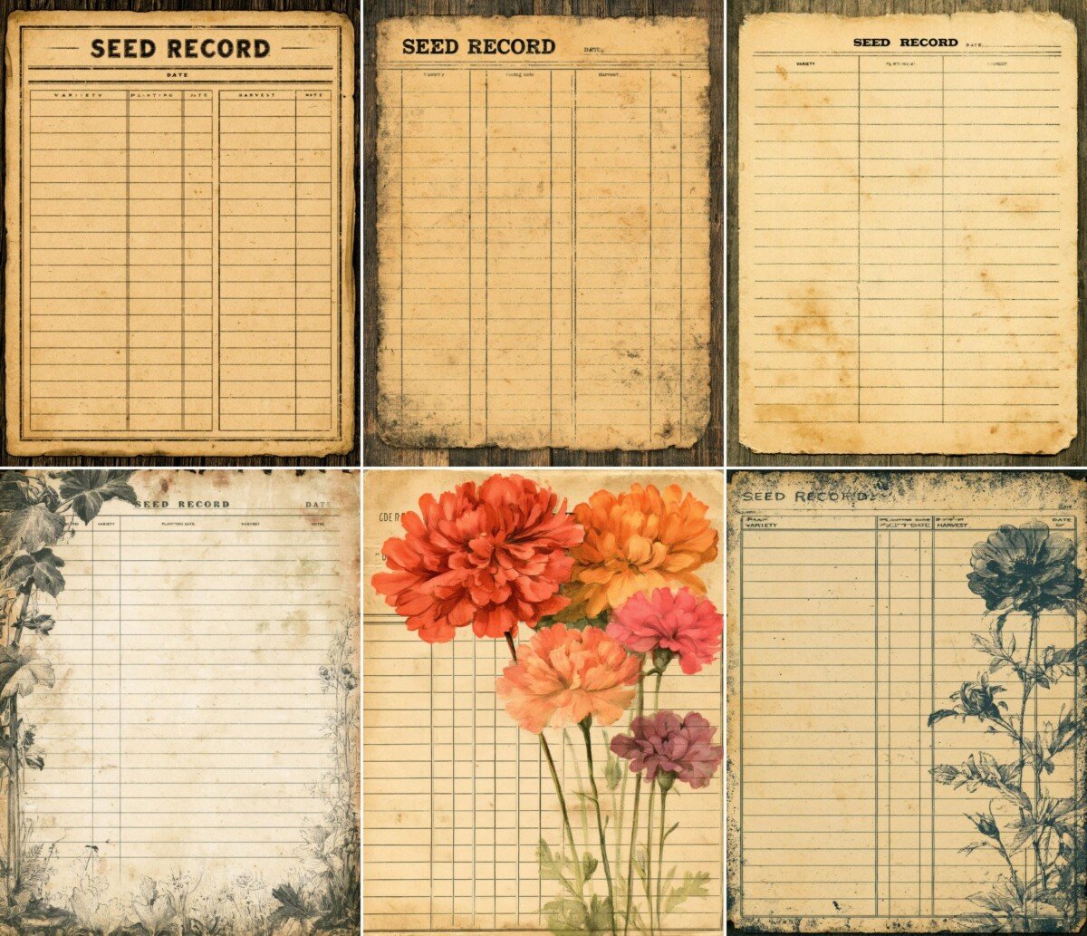 vintage preview 3 – Journal Pages