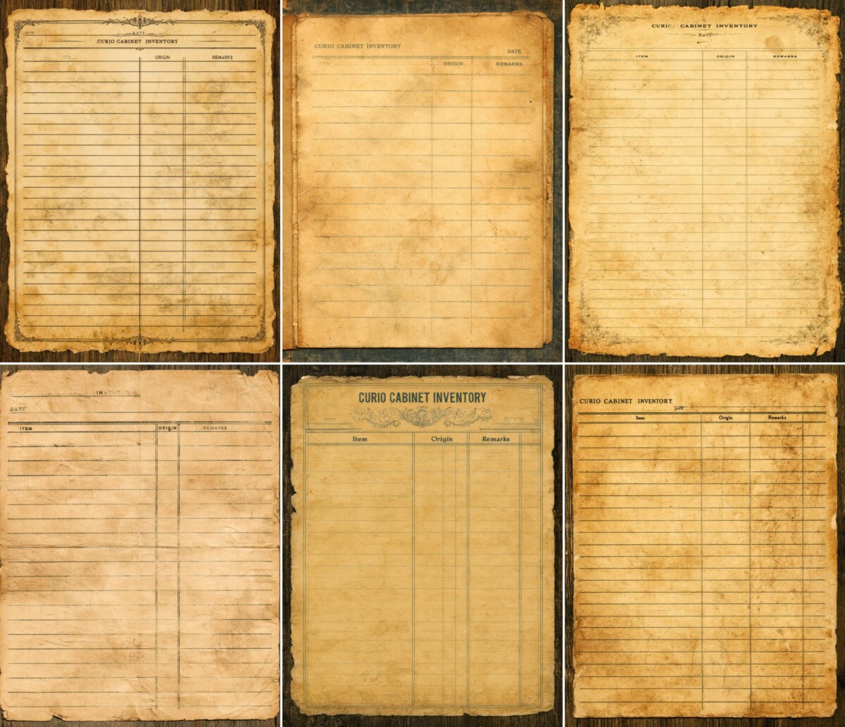 vintage preview 2 – Journal Pages