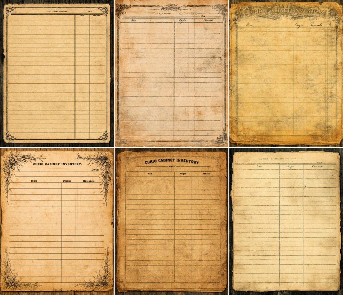 vintage preview 3 – Journal Pages