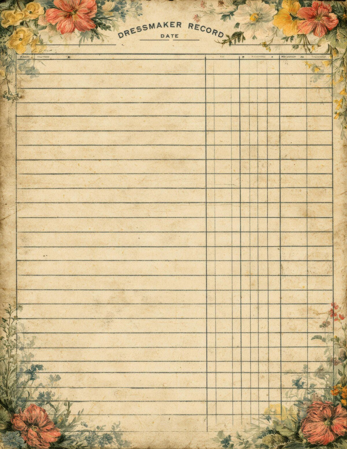 vintage preview 2 – Journal Pages