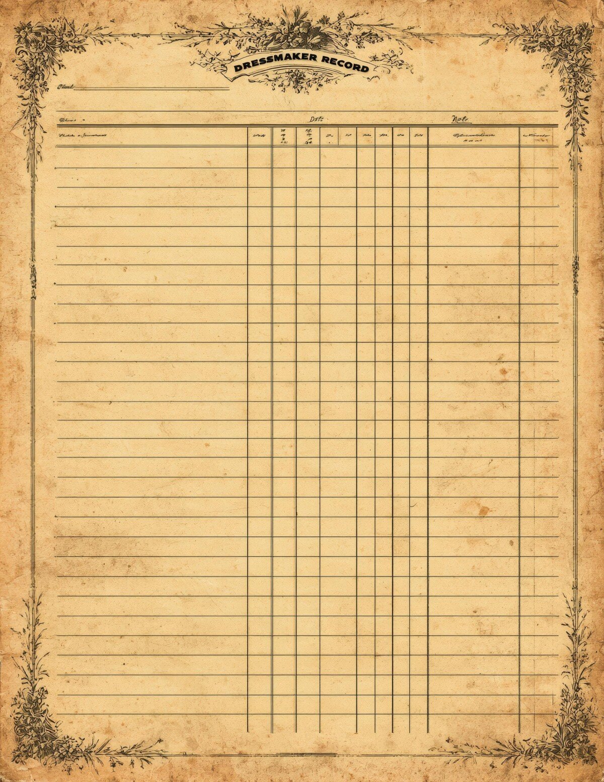 vintage preview 9 – Journal Pages