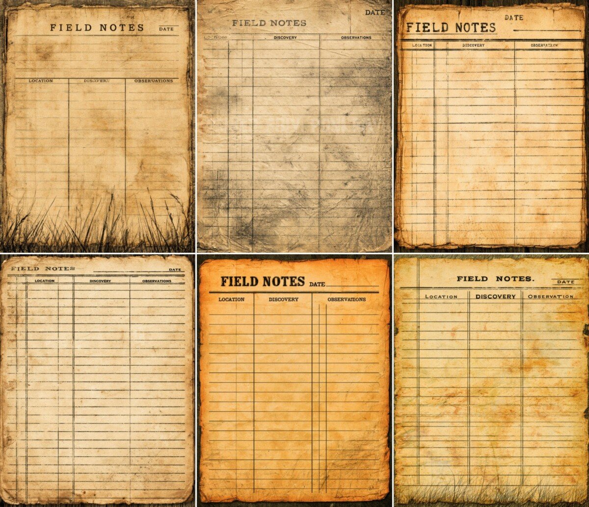 vintage preview 6 – Journal Pages