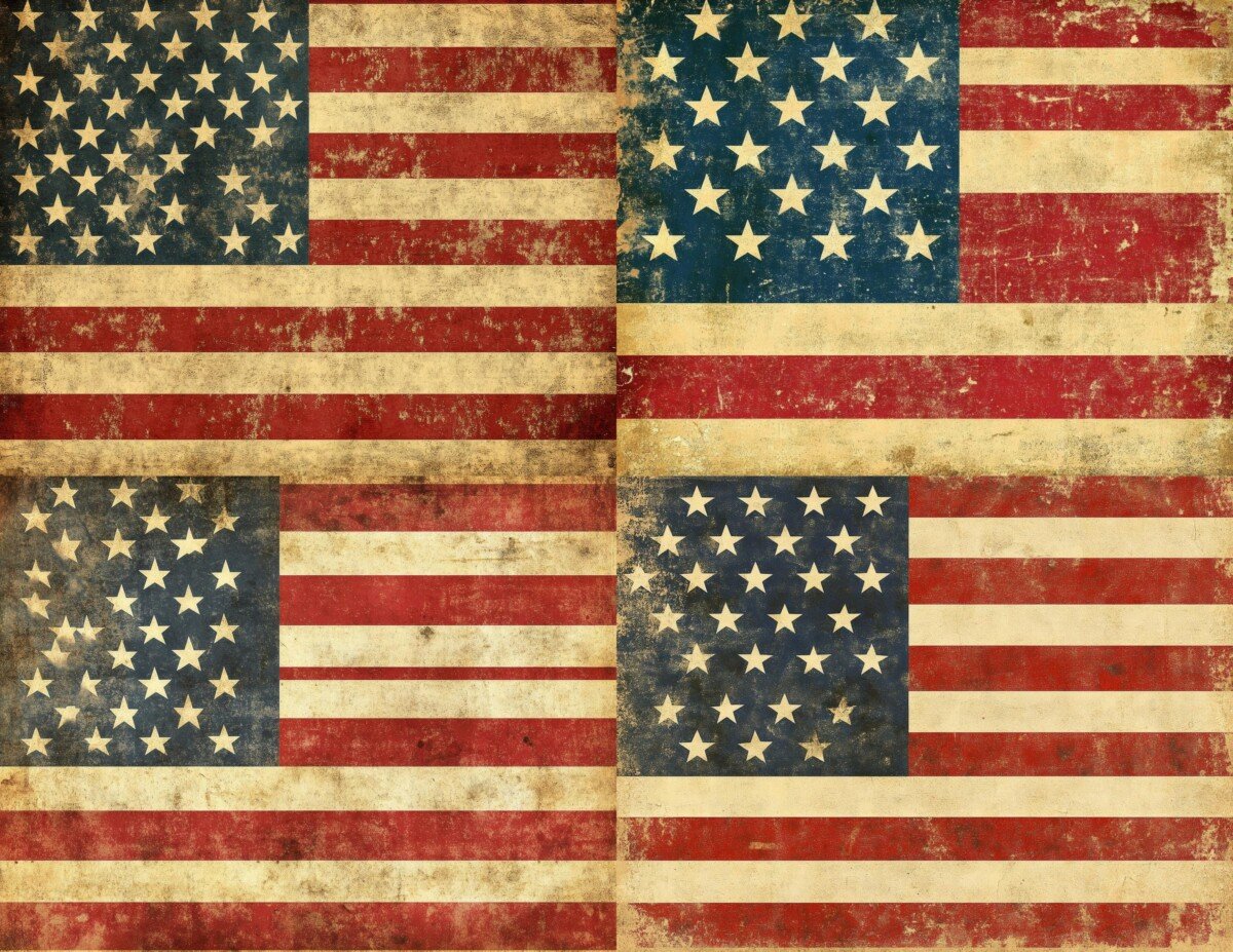 vintage – Vintage American Flag FPV Drone Art