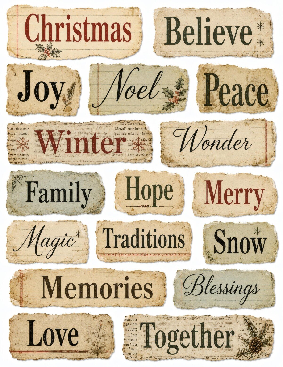 christmas preview 2 – Fussy Cuts