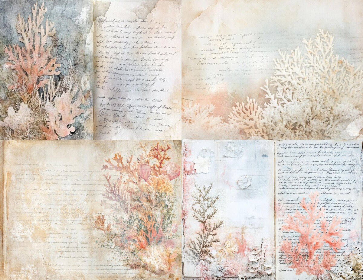 coral – Coral Reef Junk Journal Pages