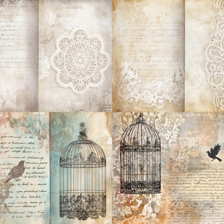 vintage preview 2 – Journal Pages