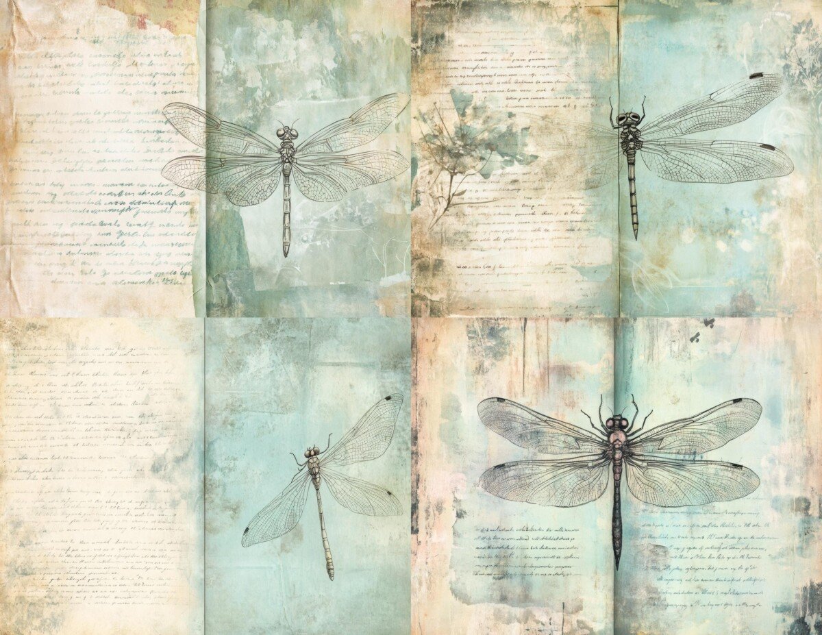 dragonfly – Dragonfly Junk Journal Pages