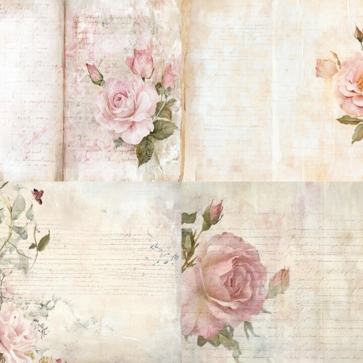 vintage – Vintage Rose Set 2 Pages