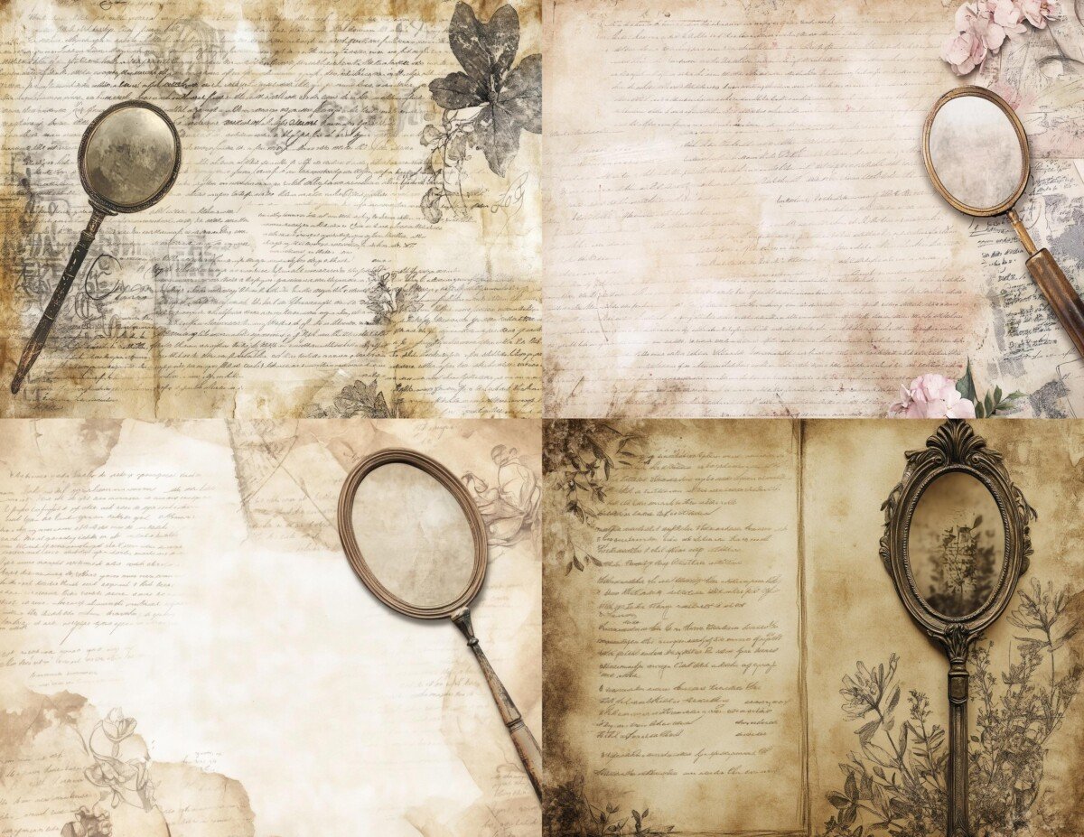 vintage – Vintage Hand Mirror Journal Pages