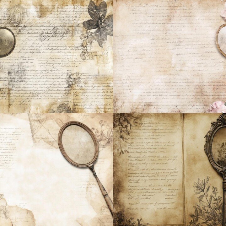vintage – Vintage Hand Mirror Journal Pages