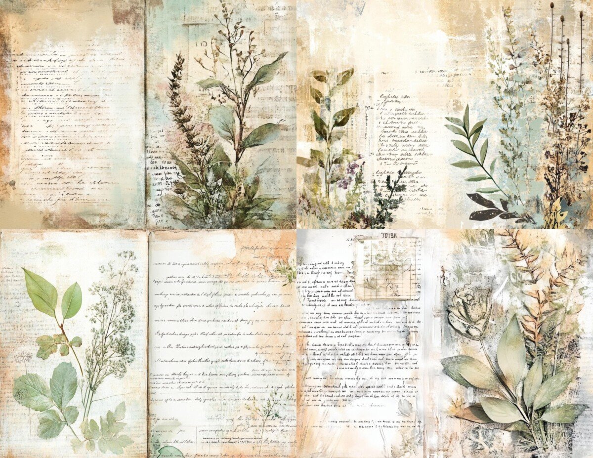 vintage – Vintage Botanical Set 4 Pages