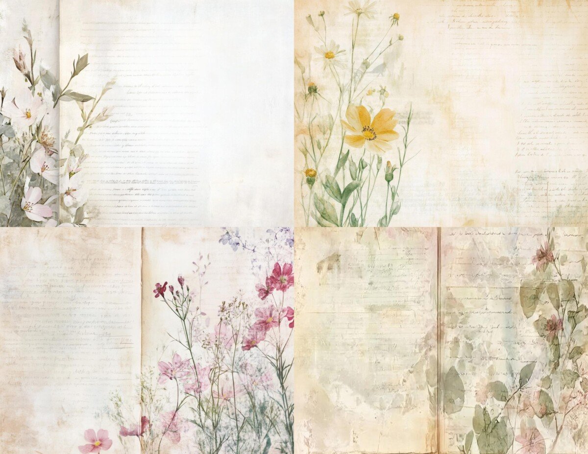 vintage – Vintage Wildflower Set 2 Pages