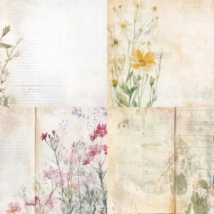 vintage – Vintage Wildflower Set 2 Pages