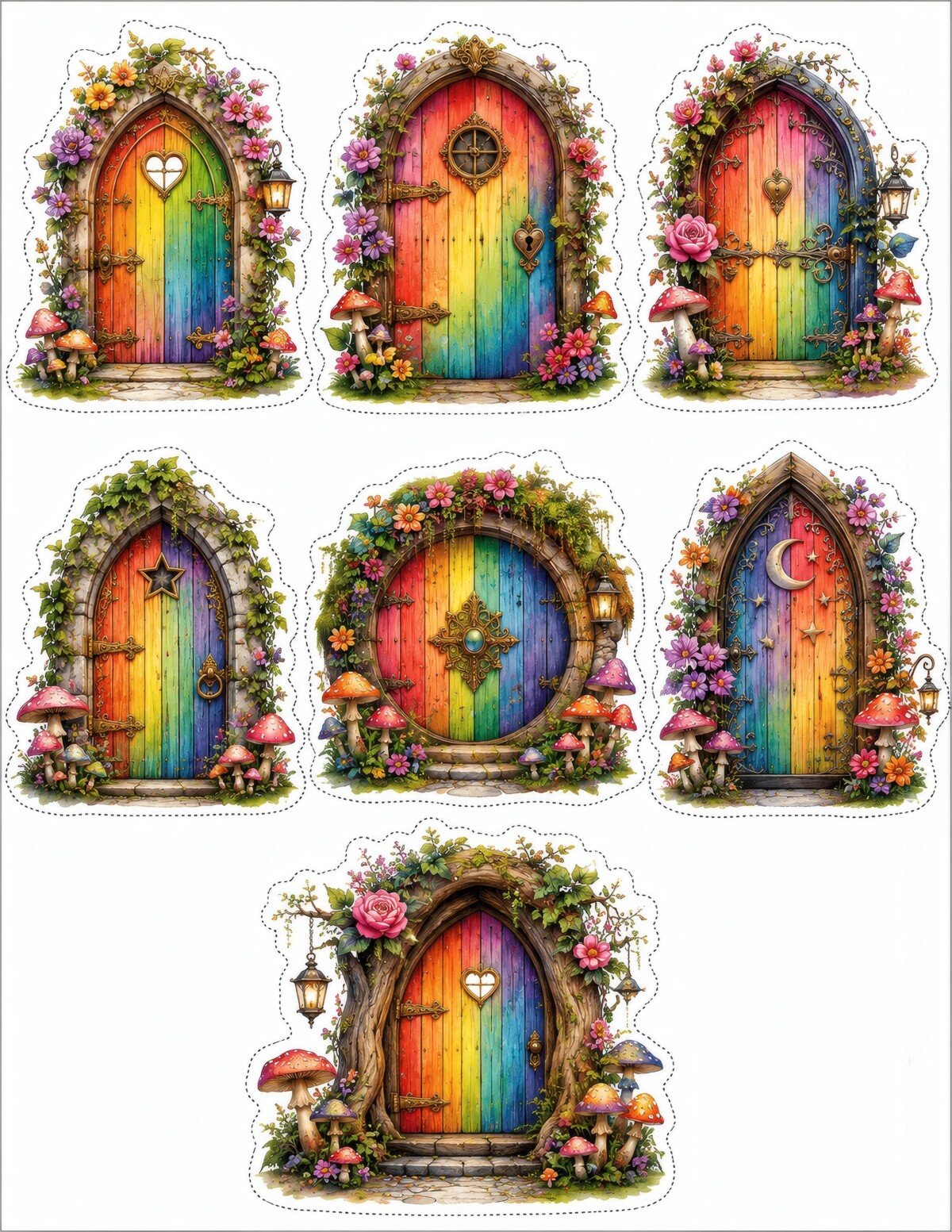 rainbow preview 7 – Fussy Cuts