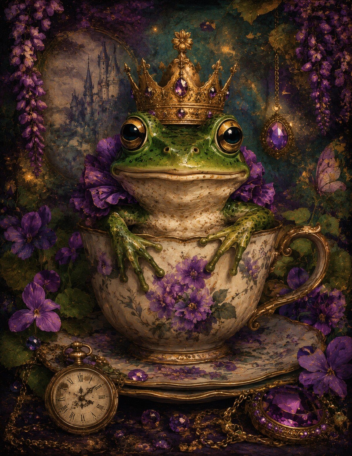 Whimsical frog printable journal kit artwork and paper-craft sheets – preview 8