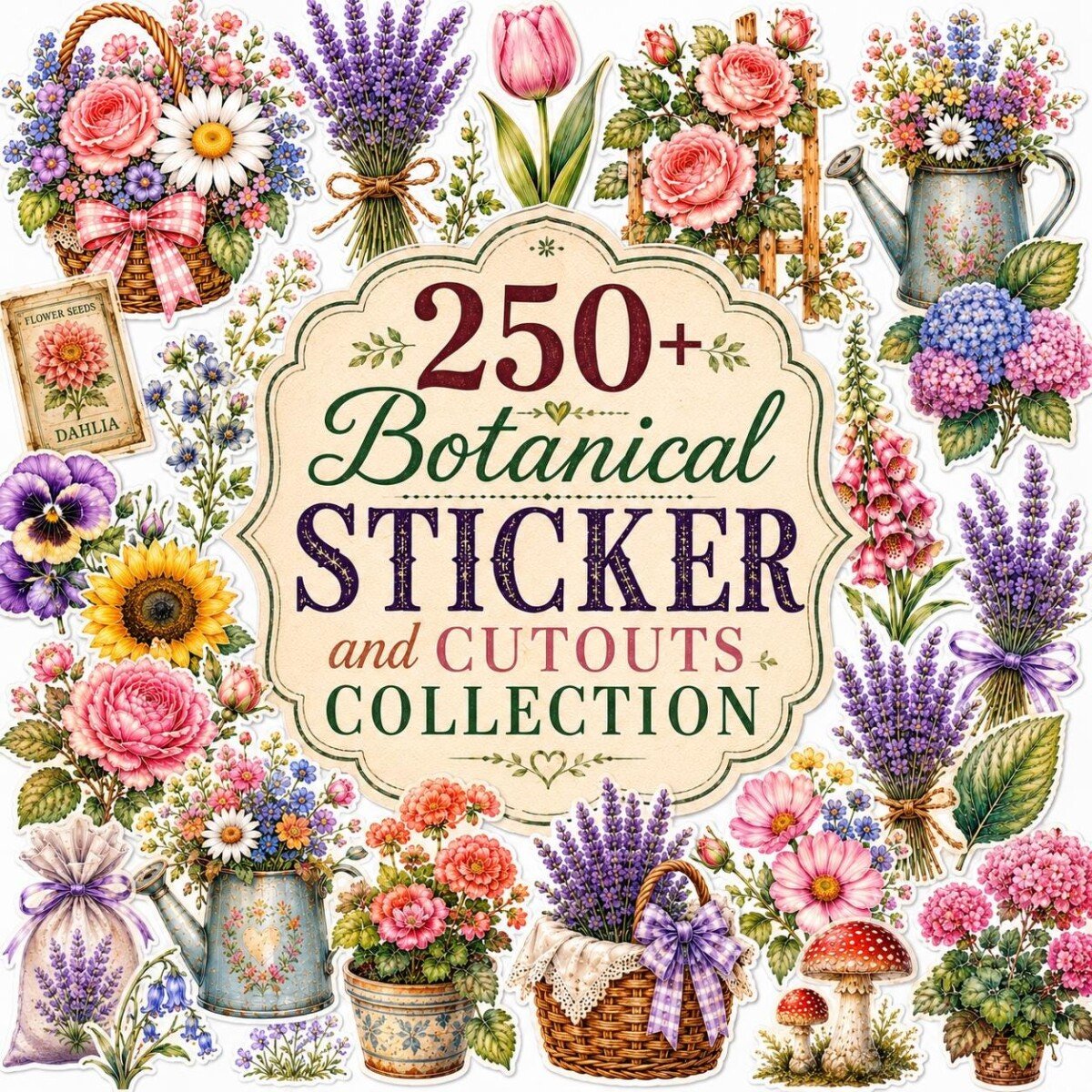 floral – 250+ Floral Junk Journal Fussy Cuts